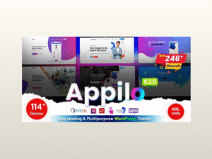 appilo app landing page wordpress theme