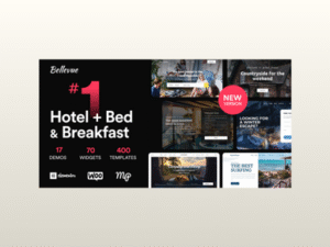 hotel + bed and breakfast booking calendar theme | bellevue
