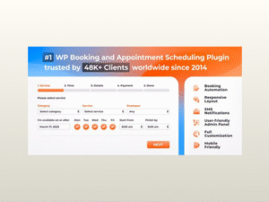 Bookly Pro – Appointment Booking and Scheduling Software System