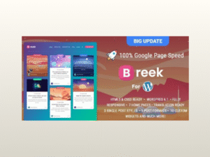 Breek – Minimal Lightweight Masonry AMP Theme for WordPress
