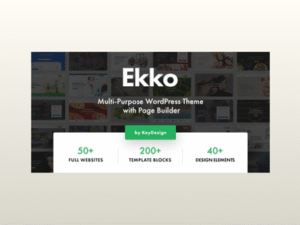 Ekko – Multi-Purpose WordPress Theme with Page Builder