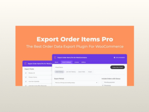 Export Order Items Pro for WooCommerce