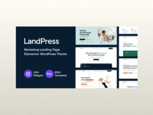 LandPress – Marketing Landing Page Elementor WordPress Theme