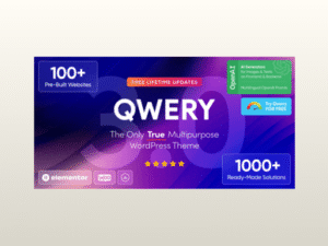 Qwery – Multi-Purpose Business WordPress & WooCommerce Theme + ChatGPT