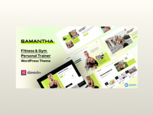 Samantha – Personal Trainer & Fitness WordPress Theme