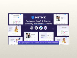 SolTeck – Software, Startup & SaaS Landing WordPress Theme