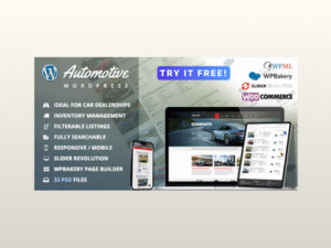 Automotive Car Dealership Business WordPress Theme