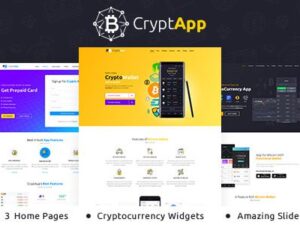 Crypt App – Landing Page WordPress