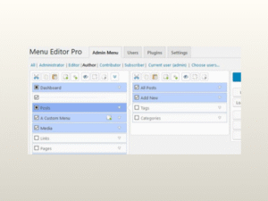 Admin Menu Editor Pro