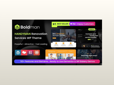 Boldman – Handyman Renovation Services WordPress Theme
