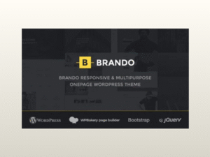 Brando – Responsive and Multipurpose OnePage WordPress Theme