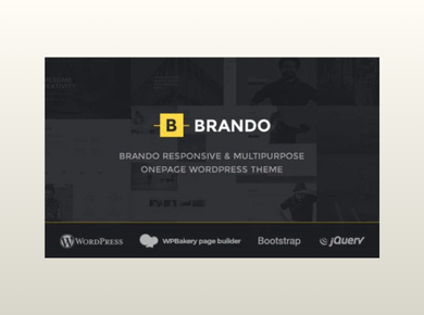 Brando – Responsive and Multipurpose OnePage WordPress Theme