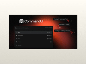 CommandUI – Command Palette for WordPress
