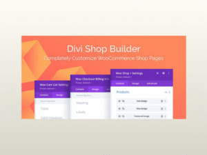 Divi Shop Builder For WooCommerce
