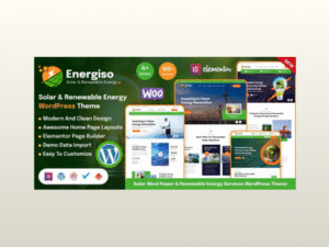 Energiso – Solar Technology & Renewable Energy WordPress Theme