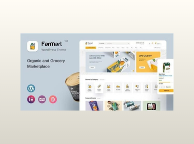 Farmart – Organic & Grocery Marketplace WordPress Theme
