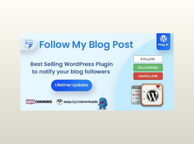 Follow My Blog Post – WordPress / WooCommerce Plugin