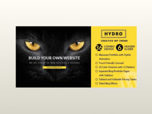 HYDRO – One Page Portfolio WordPress Theme