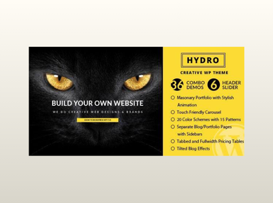 HYDRO – One Page Portfolio WordPress Theme