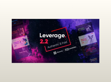 Leverage – Creative Agency & Portfolio WordPress Theme
