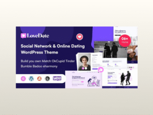 LoveDate – Social Dating Network WordPress Theme