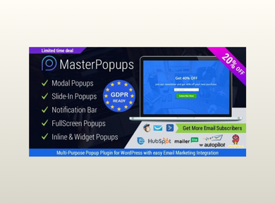 Master Popups – Popup Plugin for WordPress & Popup Editor