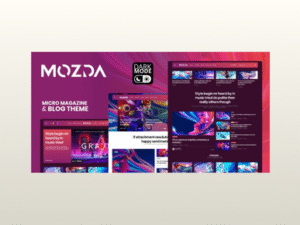 Mozda – Micro Magazine & Blog Theme with Dark Mode