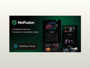 NetFusion – AI Powered Startup & Technology WordPress Theme