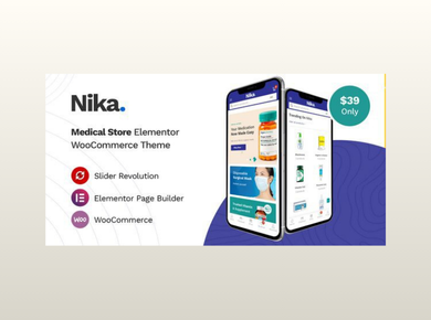 Nika – Medical Elementor WooCommerce Theme