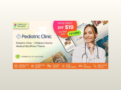 Pediatric Clinic – Children’s & Family Doctor Medical WordPress Theme