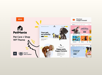 PetMania – Pet Shop & Care Elementor Pro WordPress Theme