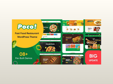 Poco – Fast Food Restaurant WordPress Theme
