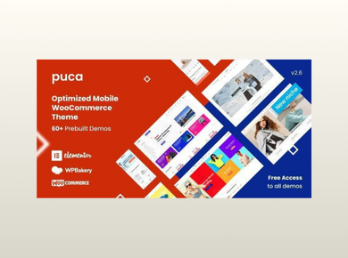 Puca – Optimized Mobile WooCommerce Theme