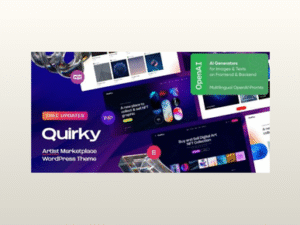 Quirky – NFT, Token & Artist Marketplace WordPress Theme