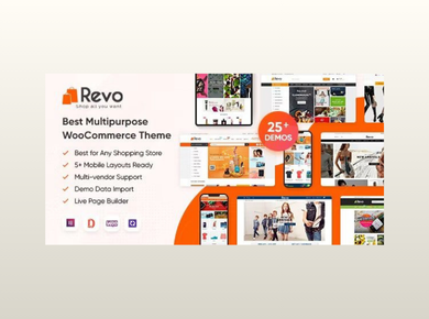 Revo – Multipurpose Elementor WooCommerce WordPress Theme (25+ Homepages & 5+ Mobile Layouts)
