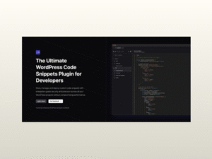 SnipVault – WordPress Code Snippets Plugin