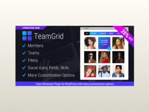 Team Grid – Team Member Showcase WordPress Plugin & Team Editor