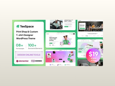 TeeSpace – Print Custom T-shirt Designer WordPress Theme
