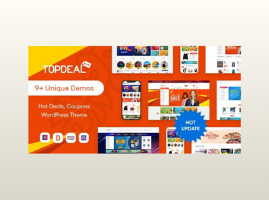 TopDeal – Multi Vendor Marketplace Elementor WooCommerce WordPress Theme (Mobile Layouts Ready)