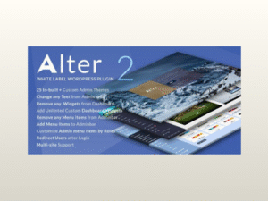 WpAlter – White Label WordPress Plugin