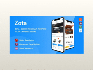 Zota – Elementor Multi-Purpose WooCommerce Theme