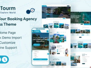 Tourm - Travel & Tour Booking Agency WordPress Theme