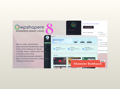 WordPress Admin Theme – WPShapere