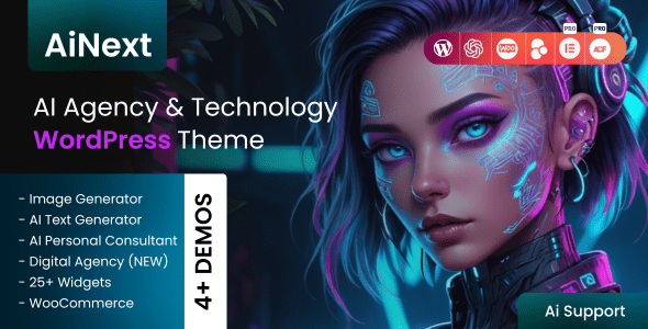 AiNext – AI Agency & Startup WordPress Theme