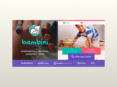 Bambini – Pre-School and Kindergarten Theme