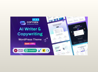 CopyGen – AI Writer & Copywriting Landing Page WordPress Theme