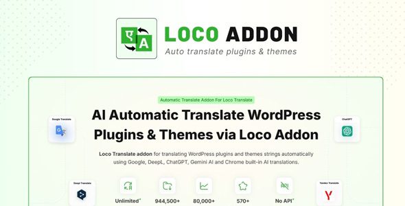 LocoAI Pro – AI Automatic Translate WordPress Plugins & Themes