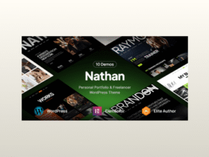 Nathan – Personal Resume CV Portfolio WordPress Theme