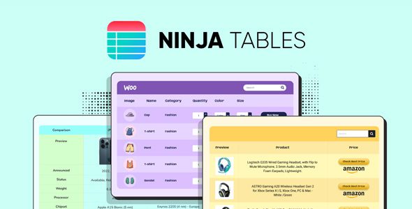 Ninja Tables Pro – WordPress DataTables Plugin