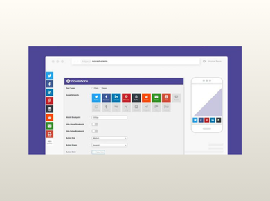 Novashare – WordPress Social Sharing Plugin